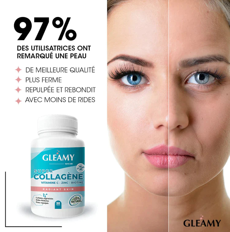 Cure 3 mois Gleamy Super Collagène + Toner - Livraison gratuite