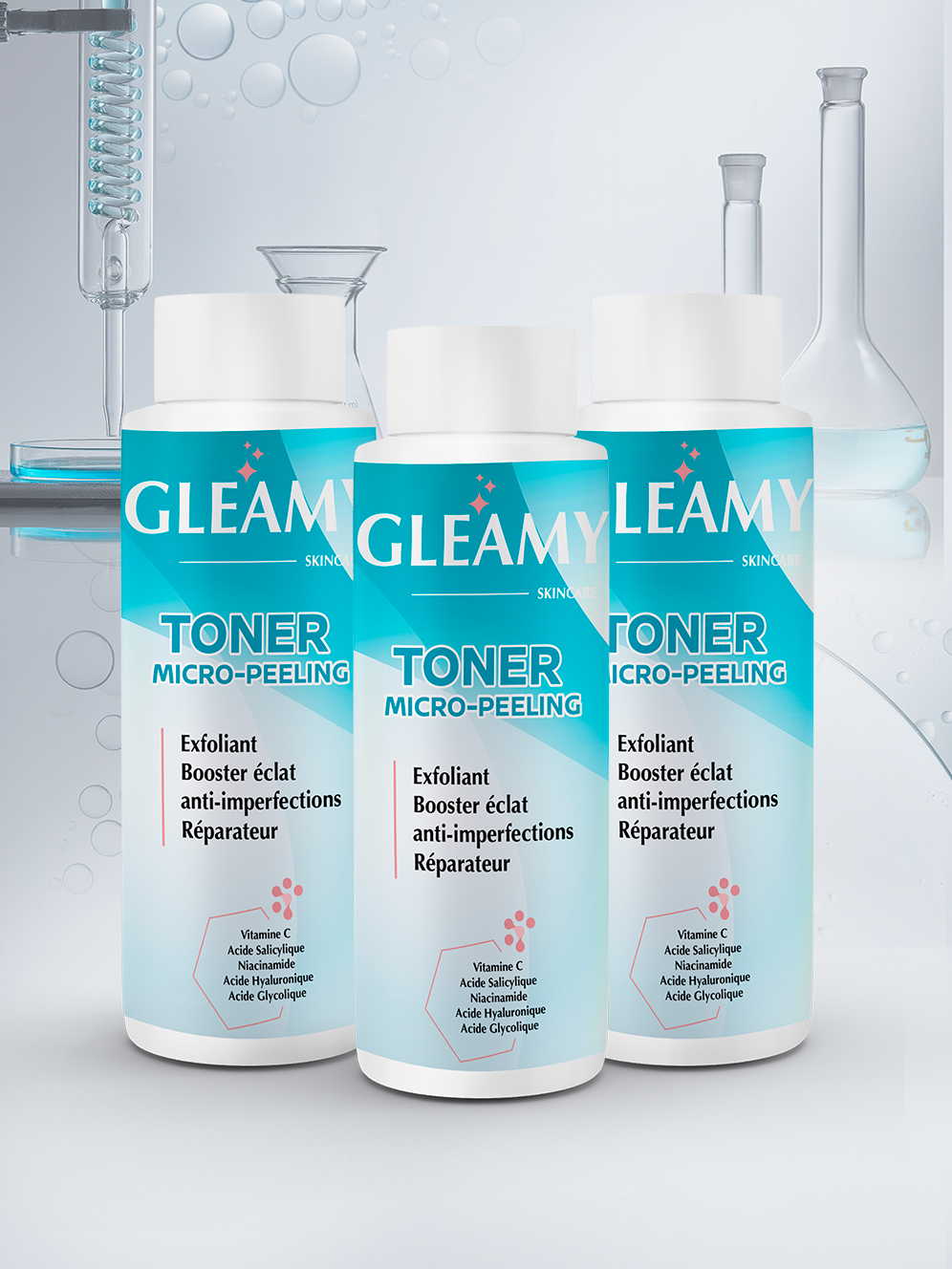 3 TONERS  MICRO PEELING