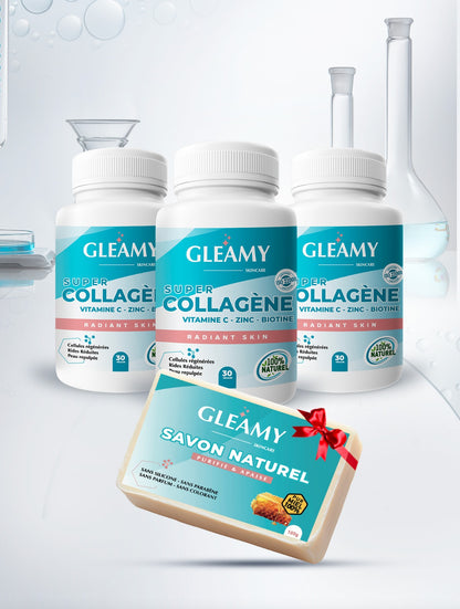 Cure 3 mois Gleamy Super Collagène - Livraison gratuite - I
