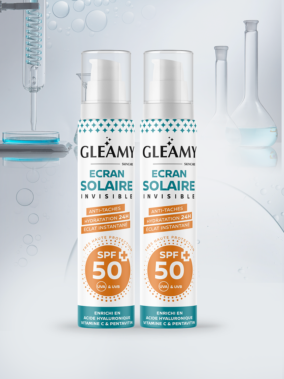 Duo écran solaire invisible - Livraison gratuite