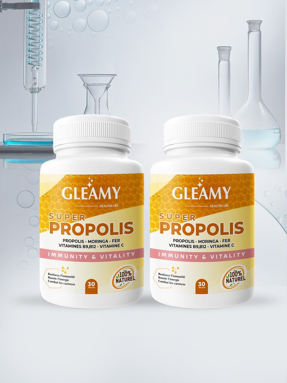 Cure 2 mois Gleamy Propolis à base de Propolis et Moringa