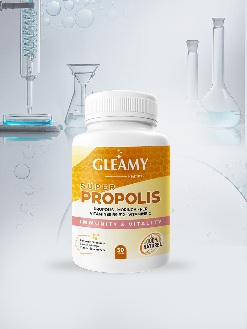 Cure 1 mois Gleamy Propolis à base de Propolis et Moringa