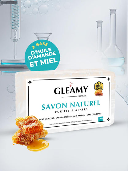 Savon Gleamy à base d’huile d’amande et miel